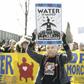 The Canadian federal government stepped in to buy and effectively nationalize the Trans Mountain pipeline after mounting legal challenges and environmental protests (pictured March 2018) stalled the project