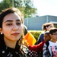 Hayarpi Tamrazyan and her family have taken refuge in a Dutch church to avoid deportation