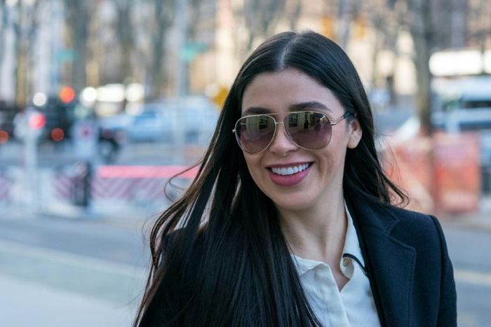 Emma Coronel, wife of Joaquin "El Chapo" Guzman, said her Mexican drug lord husband is an "excellent" partner and father to their seven-year-old twins, as his US trial would up