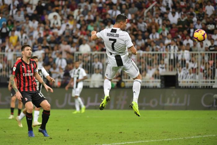 Cristiano Ronaldo's headed in his 16th goal this season for Juventus