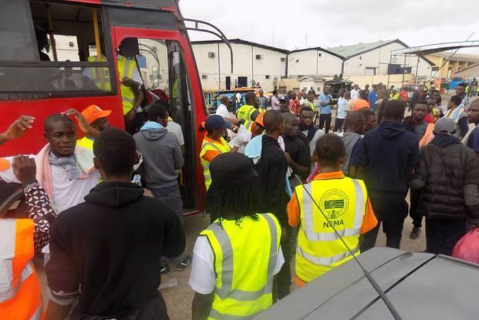 2 suspected traffickers nabbed as 164 Nigerians return from Libya