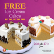 Enjoy a free box of delicious melt-in-your-mouth Cold Stone Ice Cream Cakes