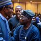 President Muhammadu Buhari and former president Olusegun Obasanjo at the AU summit in Addis Ababa, a week after a bitter letter from OBJ
