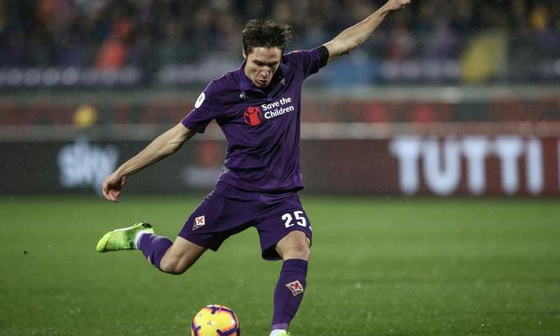 Fiorentina's Federico Chiesa scored a first-half brace.