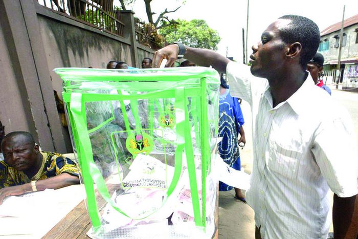 An Electorate casting his vote [Guardian]