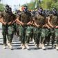 Iraqi members of the powerful Iran-backed Badr Brigades take part in a parade marking al-Quds (Jerusalem) Day in the capital Baghdad, on July 1, 2016