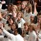 Women members of the US Congress dressed in white in tribute to the women's suffrage movement, but also as a challenge to President Donald Trump as he delivered his State of the Union speech on February 5, 2019