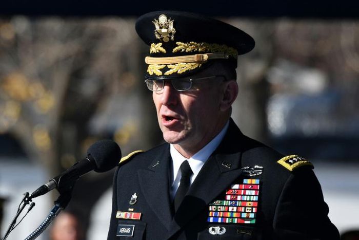 US General Robert Abrams speaking in Seoul last year