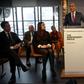 (L-R) Labour party MPs Chris Leslie, Mike Gapes, Luciana Berger, Ann Coffey, Angela Smith and Gavin Shuker listen as Chuka Umunna at a press conference in London on February 18, 2019 where they announced they were resigning from the party