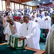 President Buhari presents 2019 budget before Nigerian lawmakers, December 19, 2018.