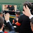 Kim Jong Un (C) has made the trip to Beijing several times in his personal train
