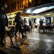 After the clashes, police could be seen patrolling the streets of Lisbon