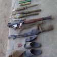 Arms and ammunition recovered from Boko Haram terrorists [Facebook/HQ Nigerian Army]