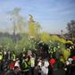 Thousands of people took part in 'yellow vest' protests for a 14th consecutive weekend