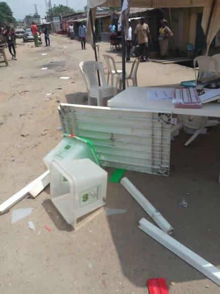 election polling unit violence stolen ballot boxes