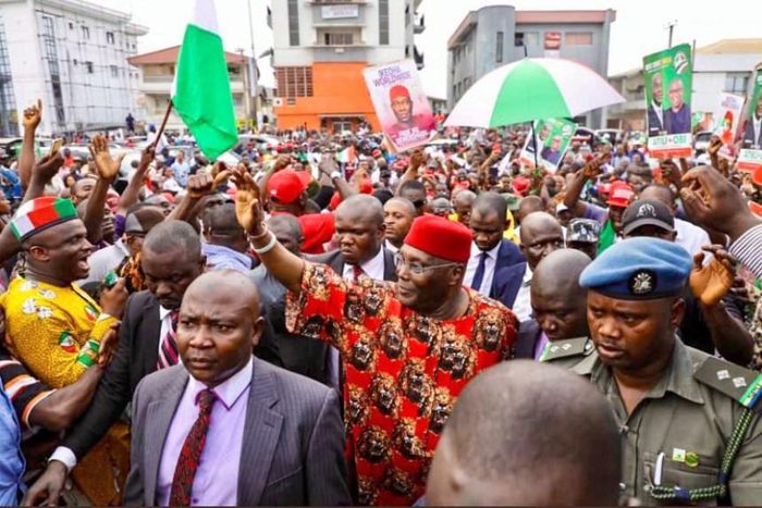 Public schools shut, heavy traffic as Atiku campaigns in Enugu