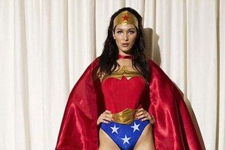 Bella Hadid as wonderwoman for LOVE Magazine