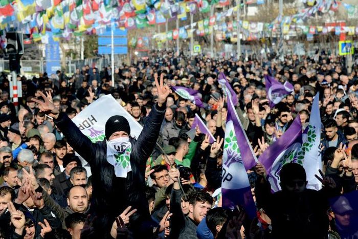 Thousands rallied this month in support of Leyla Guven