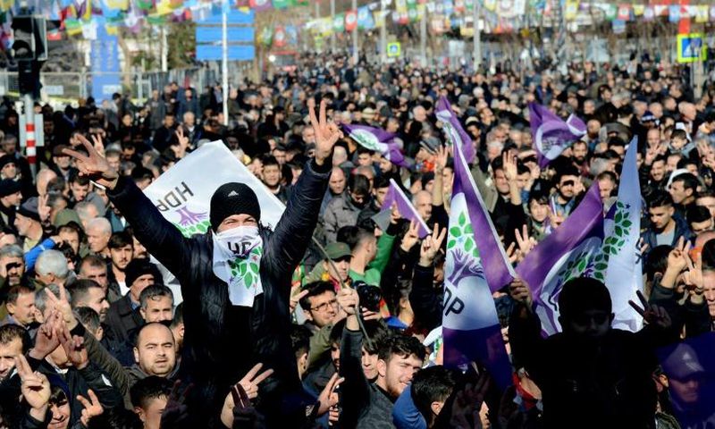 Thousands rallied this month in support of Leyla Guven