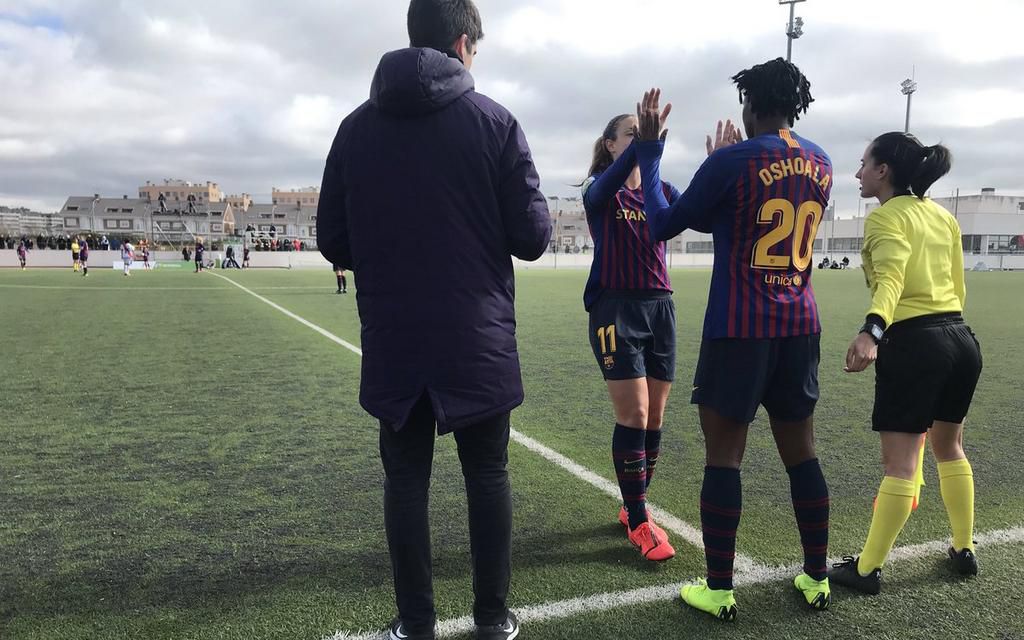 Asisat Oshoala and Alexia Putellas (Twiter/Barcelona Femení)