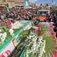 Tens of thousands of mourners attended the funerals of the Revolutionary Guards in the central Iranian city of Isfahan, with many calling for "revenge"