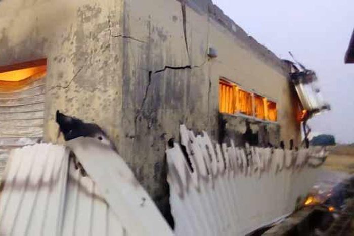 The fire destroyed many election materials on Saturday, February 9, 2019 [Channels TV]