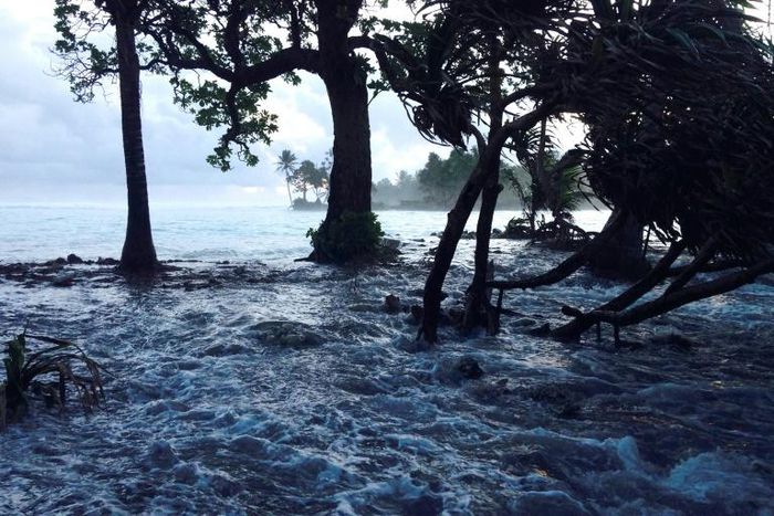 Fiji's Prime Minister Frank Bainimarama has warned that Pacific island nations are increasingly threatened by rising sea levels