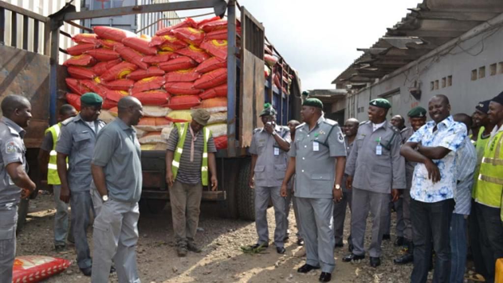 Customs Strike Force intercepts 5,119 bags of smuggled rice/Illustration
