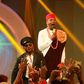 Ebuka and Miracle at the grand finale of Big Brother Naija 3