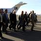 UN Yemen envoy Martin Griffiths arrives at Sanaa's international airport during a previous visit, on January 5, 2019