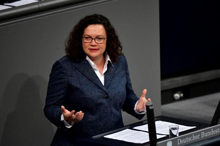 With the SPD polling below 20 percent, party chief Andrea Nahles has faced pressure from within party ranks