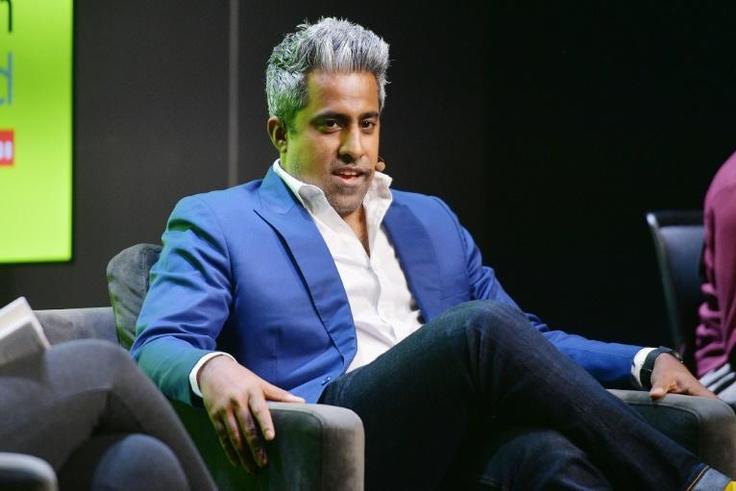 Anand Giridharadas speaks at the WIRED25 Festival in California in October 2018