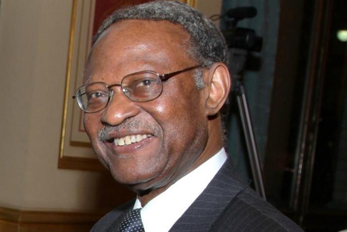 Buhari greets Emeka Anyaoku at 86