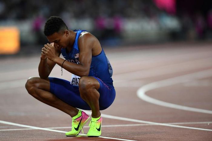 American Donavan Brazier set a US record even though he came in second to Kenya's Michael Saruni at the Millrose Games athletics meet in New York
