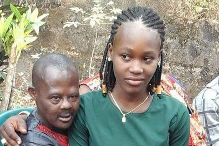 15-year-old Chinwe sitting on Izuchukwu Igwilo's laps on their infamous introduction ceremony lst week. (Facebook/Vivian Queenstine Doria)