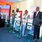 L-R: Ferdinand Adimefe of the Alliance for New Nigeria (ANN), Babajide Obanikoro of the All Progressives Congress (APC), Tessy Owolabi of the Social Democratic Party (SDP), Omotesho Bakare of the Peoples Democratic Party (PDP) and Olubankole Wellington...