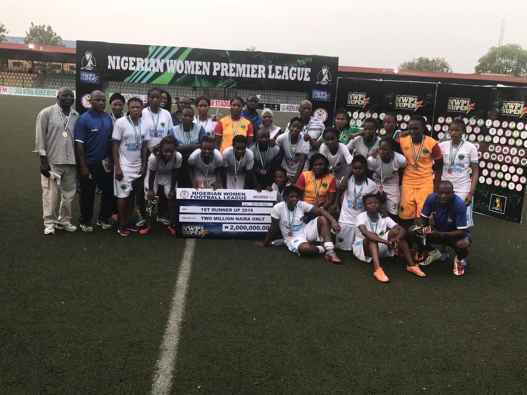 Nasarawa Amazons finished second after losing in the final to Bayelsea Queens. (Pulse)