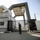 Palestinian security forces loyal to Hamas stand at the Rafah crossing point between Egypt and the southern Gaza Strip on January 24, 2019 in Rafah