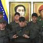 Venezuelan Defense Minister Vladimir Padrino (C) vows the armed forces loyalty to embattled President Nicolast Maduro