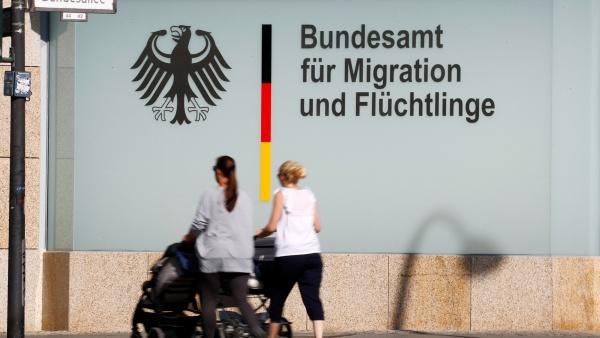 An office building of the Federal Office for Migration and Refugees (BAMF) in Berlin, Germany [Fabrizio Bensch/Reuters]