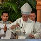 Pope Francis officiates at a mass at the centuries-old Cathedral Basilica of Santa Maria la Antigua in Panama City on January 26, 2019 during a global youth gathering