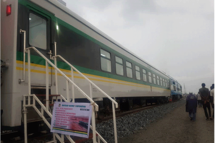 A test-run of the completed section of the 156km Lagos-Ibadan rail modernisation project was carried out on Friday, February 8. (Channels)4