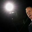 The leader of the Israel Resilience Party Benny Gantz goes on the offensive on February 19, 2019, in the Israeli coastal city of Tel Aviv ahead of the April 9 general election