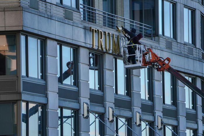 More Trump Names on Buildings Are Coming Down