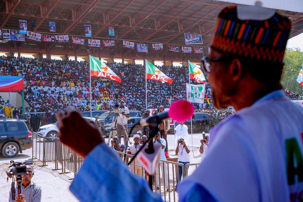 Buhari sympathises with victims of collapsed pavilion at APC rally in Borno