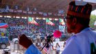 Buhari sympathises with victims of collapsed pavilion at APC rally in Borno