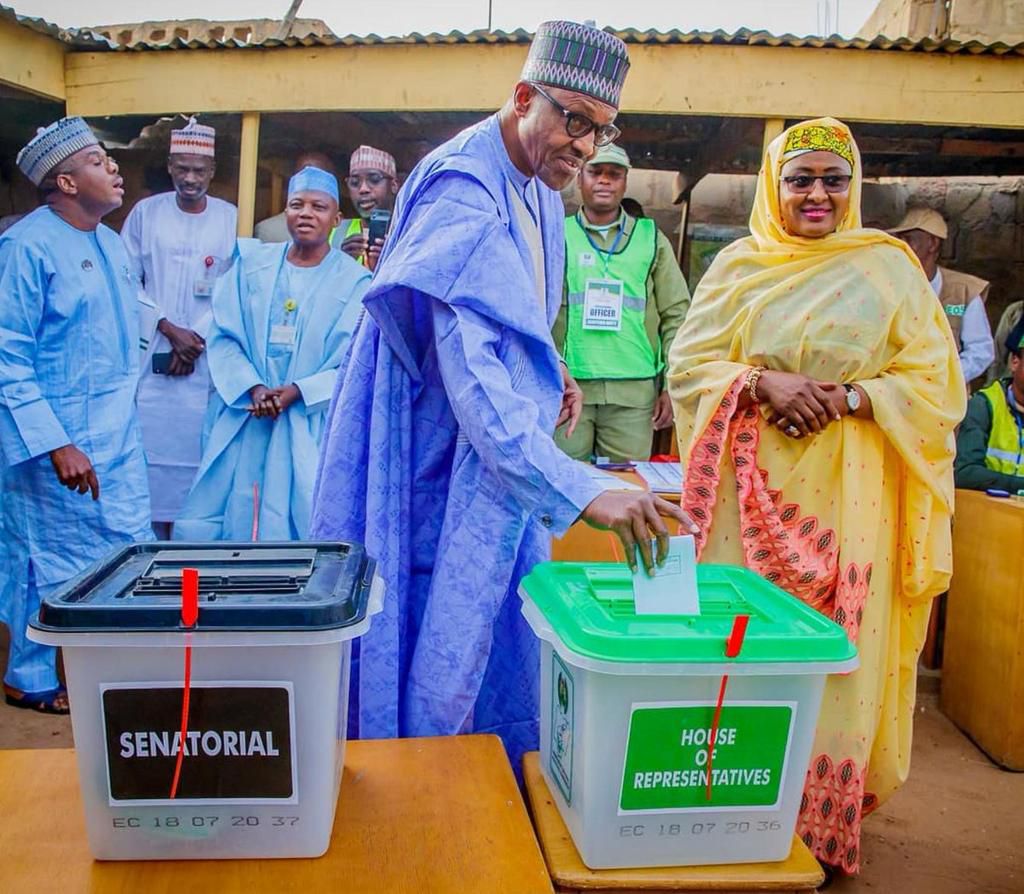 Buhari defeats Atiku at Lamido Adamawa Palace Polling unit