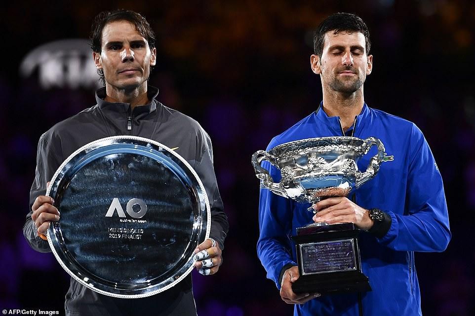 Novak Djokovic and Rafael Nadal