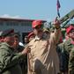 Handout picture released by the Venezuelan presidency showing President Nicolas Maduro (C) at a naval base in Puerto Cabello, Carabobo State, on January 27, 2019