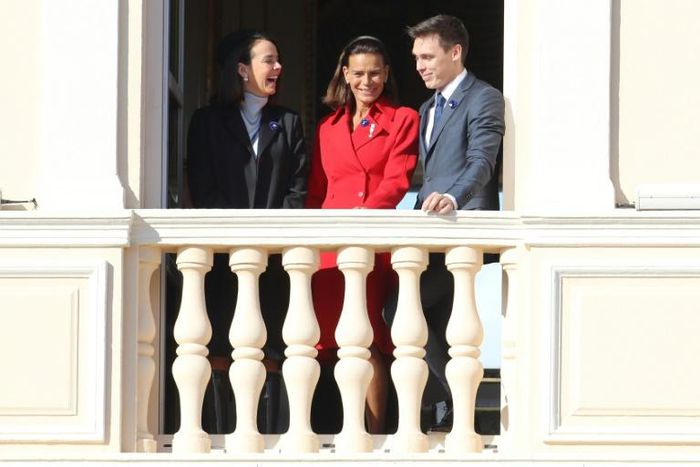 Monaco's latest management recruit, Louis Ducruet alongside his mother Princess Stephanie